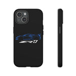 Blue C8 ZR1 Phone Case for Supercar Enthusiasts