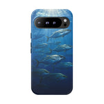 Amberjack School Phone Case, Open Water Sunlight Tough Cover