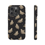 Vintage Ghost Pattern phone case | Halloween spooky stars design