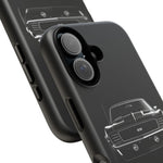 1969 Camaro Black Restomod Front Tough Phone Case Cover Gift
