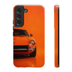 Orange 240Z Phone Case, Classic 70s JDM Sports Car Cover