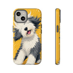 Sheepdog Hair Flip Phone Case Funny Dog Lover Gift