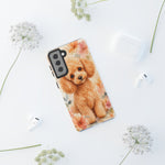 Miniature Poodle Whimsical Watercolor Art Tough Phone Case