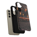 Datsun 240Z Shrine Blossom Dusk Tough Phone Case - Warm Lantern Glow