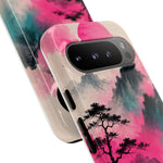 Japanese Minimalist Ink Vaporwave Phone Case – Sumi-e Aesthetic
