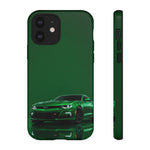 Racing Green Camaro Phone Case, Sports Muscle Car Tough Cover