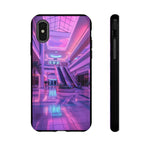 Empty Mall Escalator Vaporwave Art Tough Phone Case