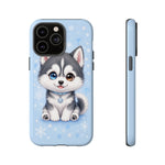 Siberian Husky Kawaii Ice Chibi Pet Dog Art Tough Phone Case