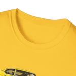 Yellow 1972 Chevelle Muscle Car T-Shirt | Classic Auto Trio Illustration