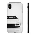 White NSX Phone Case, Retro 90s JDM Supercar Cover, Gift for Car Lovers