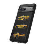 Gold Fairlady Z Classic Sports Car Tough Phone Case - 3 View