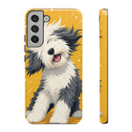Sheepdog Hair Flip Phone Case Funny Dog Lover Gift