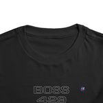 Toddler 1969 Ford Mustang Boss 429 Black Muscle Car T-Shirt, Retro Graphic Tee