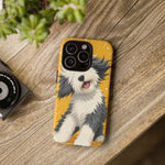 Sheepdog Hair Flip Phone Case Funny Dog Lover Gift