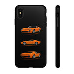 Orange Miura Classic Supercar Tough Phone Case - 3 View