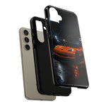 Orange C6 Neon Car Meet Tough Phone Case