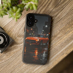 Orange Datsun 240Z on Rainy City Street phone case | Tough Cases
