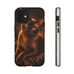 Burmese Golden Sable Portrait Art Tough Phone Case