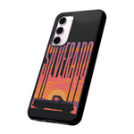 Silverado sunset truck Phone Case | Retro pickup silhouette