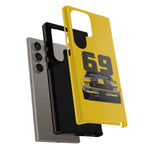1969 Camaro Z28 Yellow Front View Muscle Car Tough Phone Case