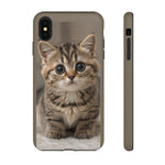 Munchkin Kitten Phone Case, Macro Close-Up Portrait Cover