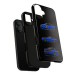 Blue 180SX JDM Sports Car Phone Case Tough Multi View