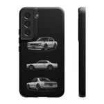 Silver Hakosuka Skyline Classic Sports Car Tough Phone Case for JDM Fans