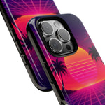 Classic Grid Sunset Vaporwave Art Tough Phone Case