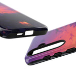 Anime City Rooftop Sunset Tough Phone Case Cover Gift Art
