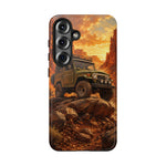 Land Cruiser FJ40 Classic 4x4 Red Rock Canyon Art Tough Phone Case