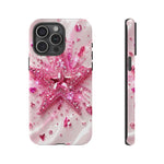 Pink Glitter Star Tough Case | Sparkle Phone Case