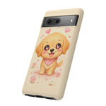 Golden Retriever Heart Eyes Kawaii Pet Dog Art Tough Phone Case