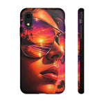 Sunset Reflection Sunglasses Retrowave 80s phone case