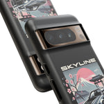 R34 Skyline GT-R Sakura Mountain JDM Tough Phone Case Gift