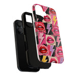 Pop Art Lips and Lightning Bolt Phone Case