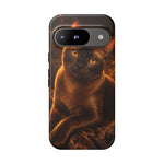 Burmese Golden Sable Portrait Art Tough Phone Case