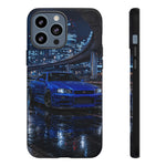 Skyline GT-R R34 Bayside Blue Tokyo Night Art Tough Phone Case