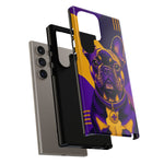 French Bulldog Pop-Art Portrait Tough Phone Case - Purple Gold