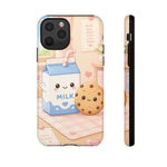 Milk Cookie Phone Case Cute Food Kawaii Tough Cover Gift Art