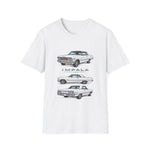 Classic 1963 Chevy Impala Illustration T-Shirt | Vintage Car Trio
