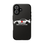 R34 Skyline Japanese Flag Race Car Phone Case | JDM GT-R Tough Cover