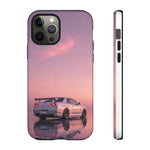 Silver Skyline R34 at Sunset Phone Case | Car Reflection Sky Case