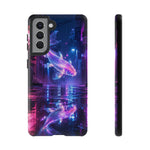 Neon Koi Reflection Vaporwave phone case | Tough Cover