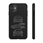 1986 Supra Triple View Line Art JDM Tough Phone Case Cover