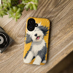 Sheepdog Hair Flip Phone Case Funny Dog Lover Gift