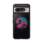 Great Dream Wave Circular Badge Vaporwave Phone Case – Japanese Aesthetic