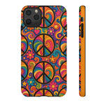 Peace Love Rainbow Spiral Art Tough Phone Case