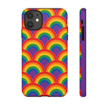 Rainbow Arch Stripe Retro Art Tough Phone Case