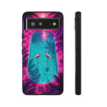 Neon Flamingo Pool Vaporwave Art Tough Phone Case