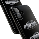 Silver Prelude Sports Coupe Tough Phone Case for JDM Fans